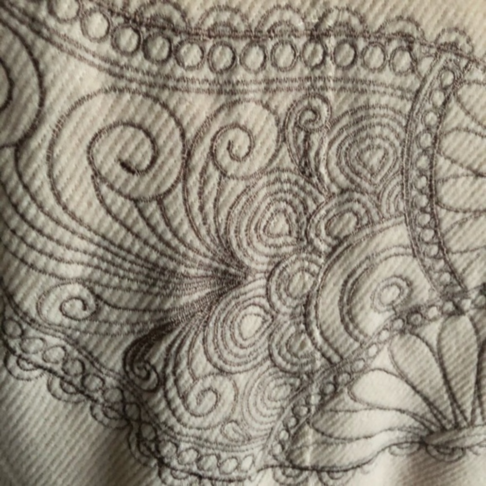 Green Dragon Paisley Embroidered Long Coat Size M - Picture 9 of 11